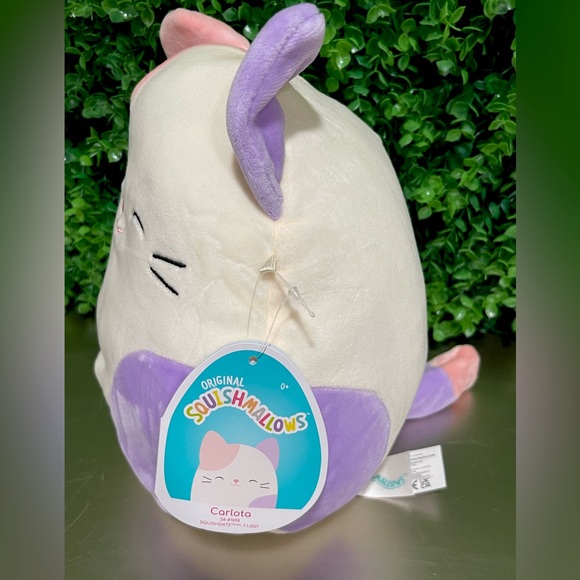 NWT Carlota the Pink & Purple Cat 8" - Picture 4 of 5